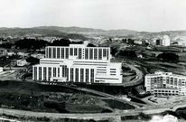 Vista a�rea del Hospital de A Coru�a en 1972, cuando se inaugur�.