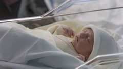 La primera beb nacida este ao en el Hospital Clnico Universitario de Santiago.
