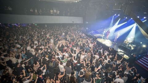 Imagen del concierto de The Rapants en la sala La Madeleine. 