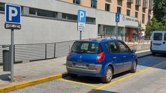 Exterior del centro de salud, donde no habr� plazas de estacionamiento ajenas a la actividad del centro