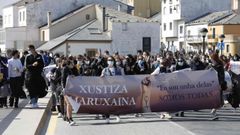 Manifestacin de protesta por el caso de A Maruxaina, en el 2021. 