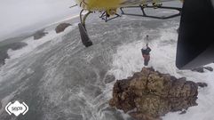 Un rescate del helic�ptero del Sepa