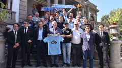 Visita de Mouri�o a la Pe�a Celtista de M�xico