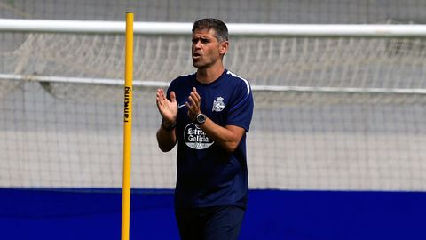 Antonio Hidalgo, durante un entrenamiento de esta pretemporada.