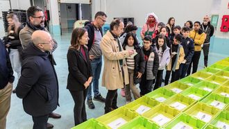 Un grupo de escolares ya tuvo la oportunidad de visitar la rula de la capital barbanzana.