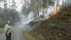 Incendios forestales en Trabada en octubre