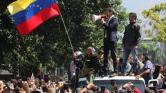  El presidente de la Asamblea Nacional, Juan Guaid, y el lder opositor Leopoldo Lpez, en una imagen de archivo