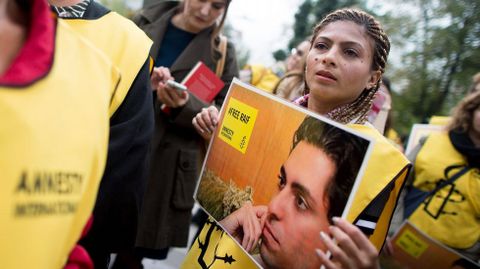 Ensaf Haidar, esposa del bloguero Raif Badawi