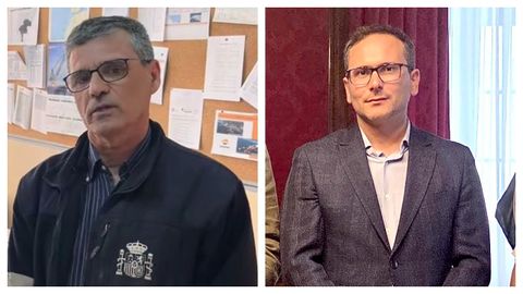 Domingo Pose (izquierda) es el nuevo capit�n mar�timo de A Coru�a y �lvaro Vidal se pone al frente de la Capitan�a de Vilagarc�a