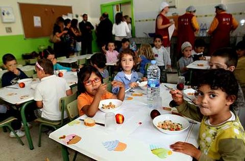Inauguraci�n de la ampliaci�n del comedor del colegio Monte da Gu�a el a�o pasado. 