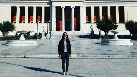 A Ana Lemos, de Vigo, le gusta todo de Atenas.