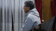 El acusado, Manuel C. A., durante el juicio en Ourense