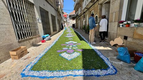 Alfombras florarles en Muros