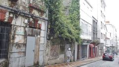 Del interior del n�mero 32 de la calle Coru�a asoma la maleza, que alcanza varios metros de altura