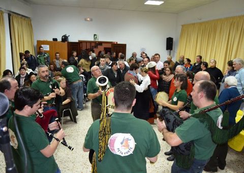 Un momento del festival de Navidad en A Pereiria. 