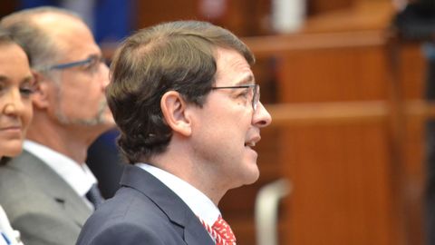 El presidente de la Junta de Castilla-Le�n, Alfonso Fern�ndez Ma�ueco