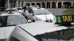 Una parada de taxis de Matogrande