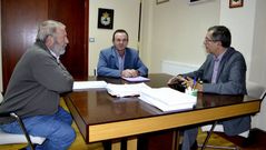 Luis Lamas, Eduardo Parga y Evencio Ferrero.