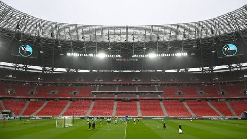 Imagen del Puskas Arena, sede de la final de la Champions League 2026