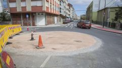 La rotonda, en el mes de abril, cuando se estaba habilitando 