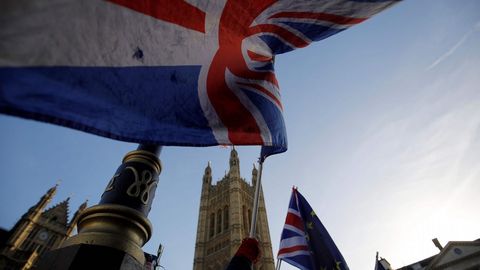Una manifestaci�n contra el br�xit. 