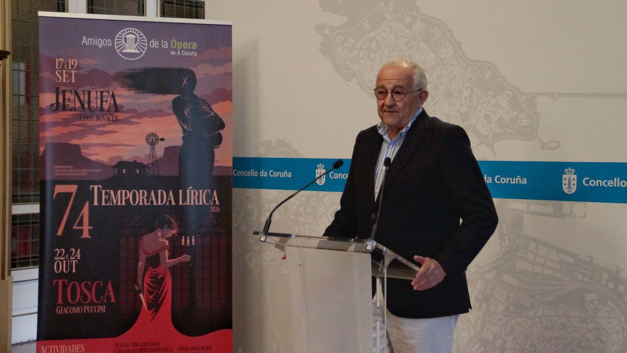 «Jenufa», por primera vez en Galicia, y «Tosca», grandes reclamos de la 74 Temporada Lírica de Amigos de la Ópera de A Coruña