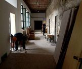 El taller de empleo inici� ayer la demolici�n interna del Jos� Antonio.