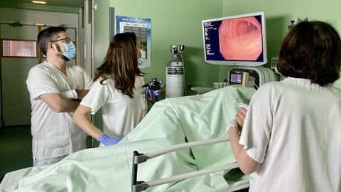 Imagen de archivo de una colonoscopia