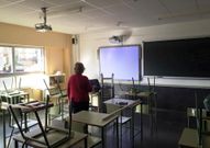 Desde el jueves usar�n encerados digitales en la mayor�a de las aulas.