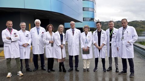 El gerente del área sanitaria presentó este martes la lista de espera acompañado de algunos de los jefes de servicio