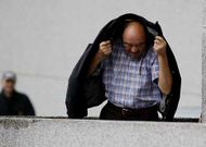Fern�ndez Li�ares, cuando declar� como imputado en los juzgados de Lugo.