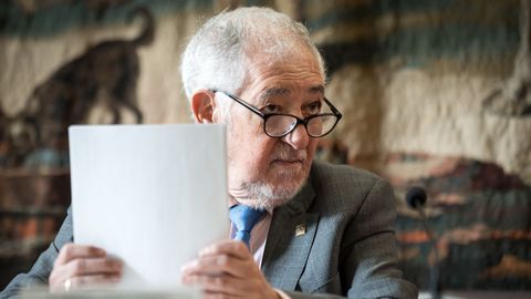 El presidente del Tribunal Constitucional, C�ndido Conde-Pumpido, durante una jornada sobre la Constituci�n espa�ola, en el Centro de Estudios Pol�ticos y Constitucionales (CEPC), a 16 de febrero de 2026, en Madrid (Espa�a). La jornada ha sido organizada por el Centro de Estudios Pol�ticos y Constitucionales bajo el t�tulo ?La Constituci�n espa�ola de 1978. Estabilidad, longevidad y continuidad constitucional. Logros y retos pendientes?.