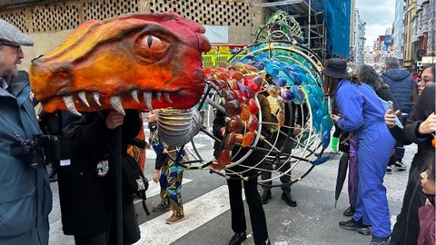 Disfraz realizado por los alumnos de la Escuela de Arte Superior de Dise�o Pablo Picasso.