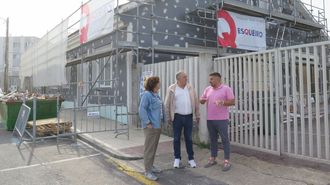 Visita institucional a las obras en marcha en el edificio del consultorio m�dico 