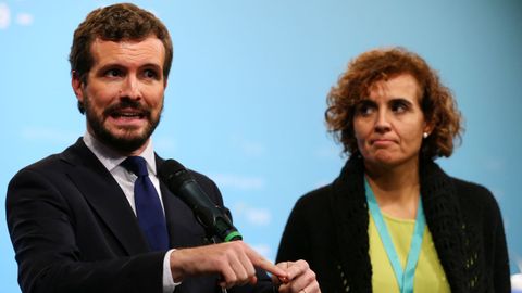 Pablo Casado y Dolors Montserrat, este mircoles, en el congreso del Partido Popular Europeo en Zagreb