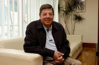 El ya exjefe de la Polic�a Local, relajado, tras  el homenaje.