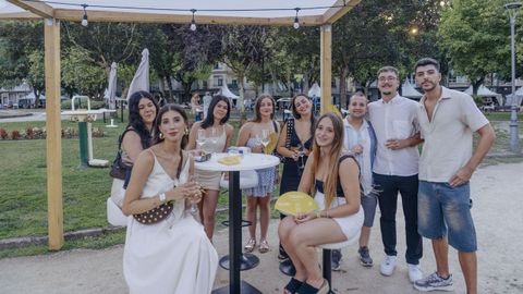 Asistentes a la primera jornada de la XVIII Feira do Vio de Monterrei.