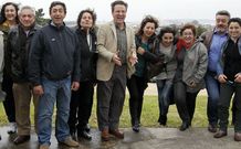 El viento sorprendi� al BNG en el posado en Vista Real. 