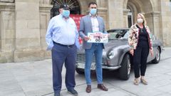 Pablo Rivera -en el centro- present� la nueva edici�n del rali tur�stico junto con Andr�s Castro y Pilar Debelius, organizadores del recorrido