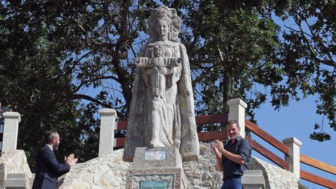 Acto de reposici�n de la escultura de Francisco Asorey de la Virxe da Guadalupe