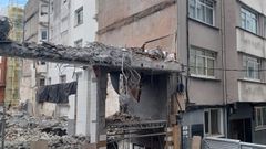 Grieta en el muro del edificio colindante al antiguo mercado de Santa Luc�a