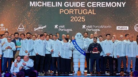 Gala de entrega de los premios Micheln celebrada en Oporto