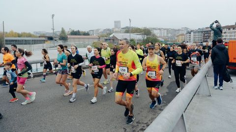 Salida de la San Marti�o en el puente del Milenio.