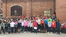 Alumnos de 4� y 5� de Orimaria de los colegios p�blicos Cervantes y Mart�nez Torner, ayer, en Cristasa