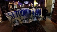 Protestas tras las detenciones. 