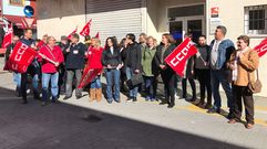 Concentraci�n de apoyo a los trabajadores de Burger King de El Entrego, convocada en Sama.Concentraci�n de apoyo a los trabajadores de Burger King de El Entrego, convocada en Sama