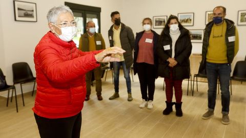 N�lida Zaitegi de Miguel, en uno de los encuentros mantenidos esta semana 