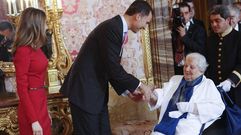 Carmen Balcells, en la entrega del Cervantes del 2012