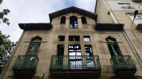 El incendio, esta ma�ana.