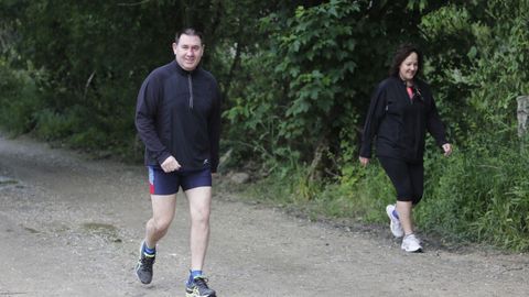 Gente haciendo deporte o paseando en Ourense